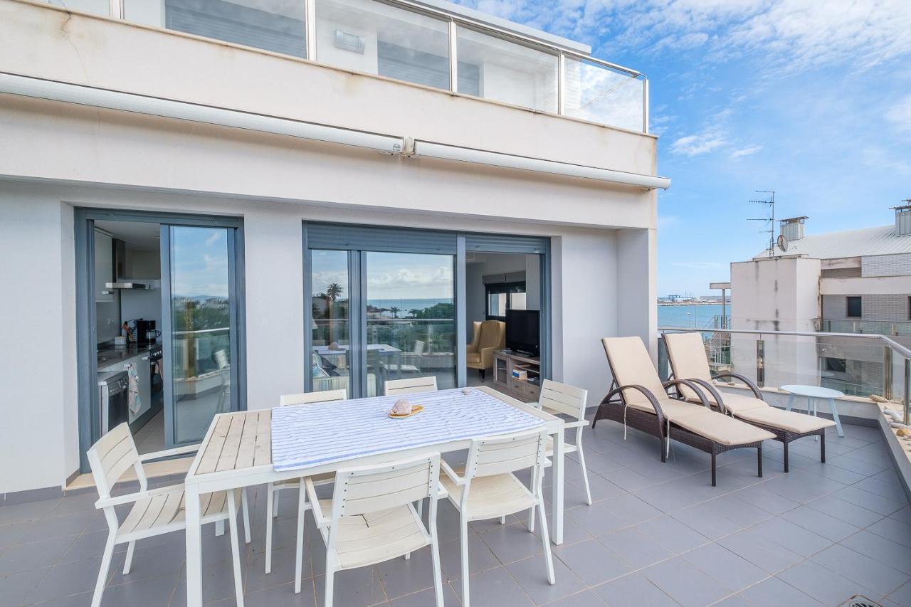 Atico-Duplex Geniales Vistas Al Mar Apartment Vinaros Bagian luar foto